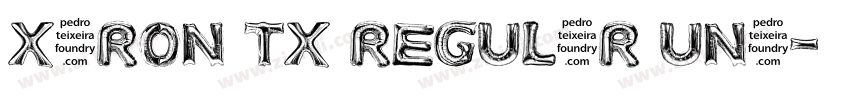 XIRON TX Regular Und字体转换